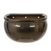 Woodlodge 26cm Bronze Glazed Blossom Wall Pot 1 Woodlodge 26cm Bronze Glazed Blossom Wall Pot -PlantCraft Sales Shop 30190415
