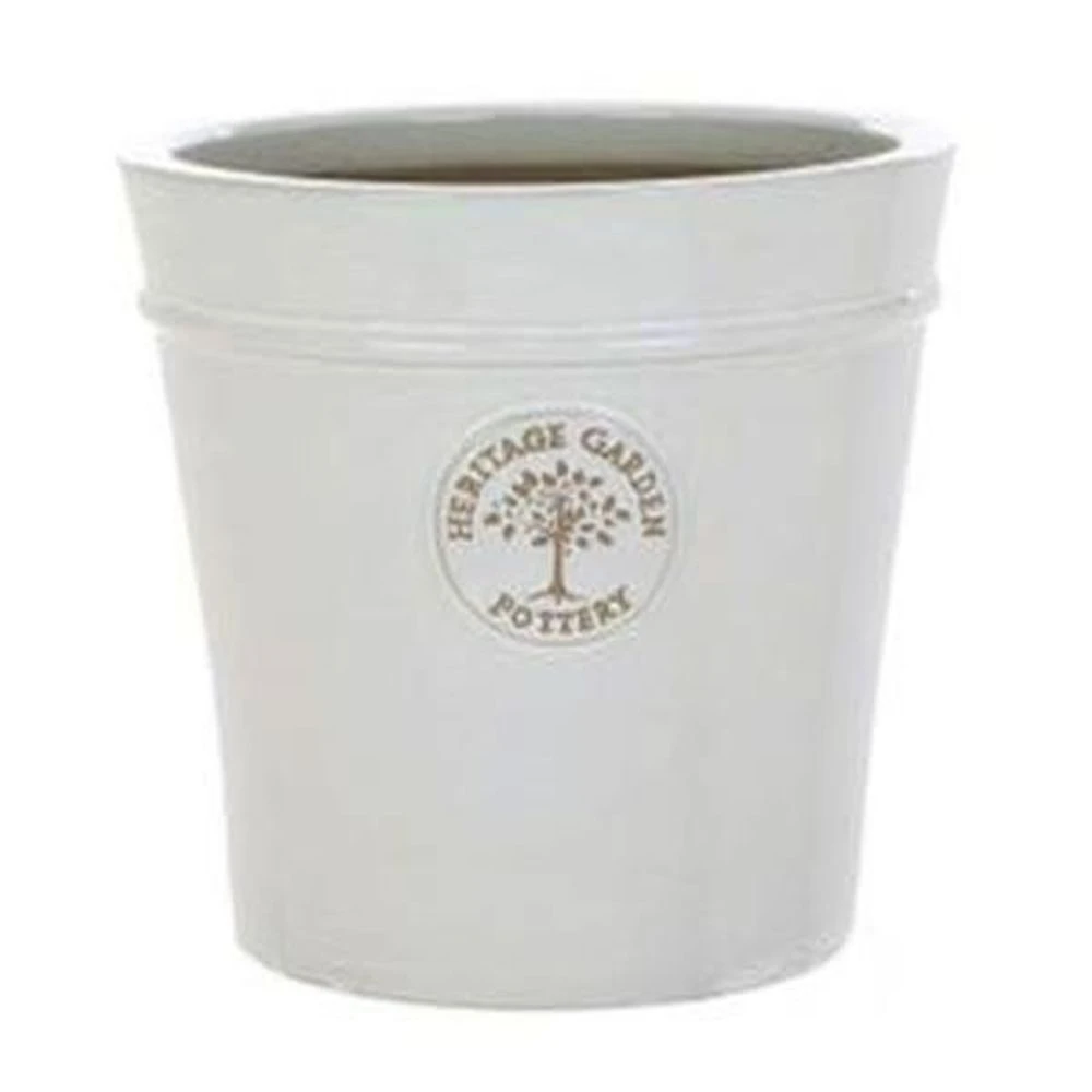 Woodlodge 33cm White / Cream Glazed Heritage Pot 3 Woodlodge 33cm White / Cream Glazed Heritage Pot