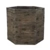 Woodlodge 34cm Driftwood Hexagon Resin Pot -PlantCraft Sales Shop 5021346440942