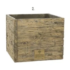 Woodlodge 37cm Heritage Oak Square Planter 7 Woodlodge 37cm Heritage Oak Square Planter -PlantCraft Sales Shop 5021346487725 3