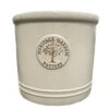 Woodlodge 38cm White / Cream Glazed Heritage Cylinder Pot