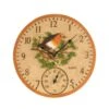 Outside In 12" Robin Wall Clock & Thermometer 2 Outside In 12" Robin Wall Clock & Thermometer -PlantCraft Sales Shop 5050642006347 d760ce7c b8a4 40e3 a702 7eff3f59828c