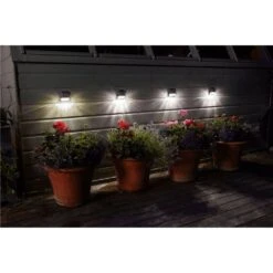 Smart Solar SuperBright Fence, Wall & Post Light - 4 Pack -PlantCraft Sales Shop 5050642027366 2