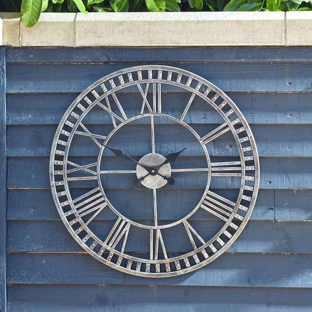 Outside In 23" Buxton Metal Wall Clock 4 Outside In 23" Buxton Metal Wall Clock - Image 2