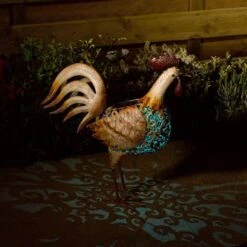 Smart Solar 45cm Metal Cockerel Silhouette -PlantCraft Sales Shop 5050642064132 3