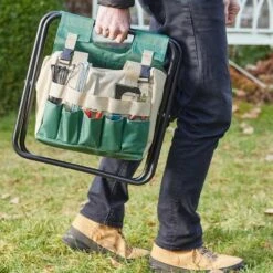 Smart Garden Portable Folding Garden Seat With Tool Pockets 11 Smart Garden Portable Folding Garden Seat With Tool Pockets -PlantCraft Sales Shop 5050642087193 4