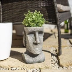La Hacienda 26cm Resin Easter Island Head Planter 7 La Hacienda 26cm Resin Easter Island Head Planter -PlantCraft Sales Shop 5055025558239 3