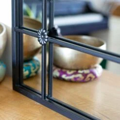 La Hacienda 100cm Black Arched Arundel Indoor/Outdoor Mirror -PlantCraft Sales Shop 5055025559083 3