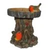 Vivid Arts 21cm Tree Trunk Bird Feeder With Robins - BC-TRTK-B