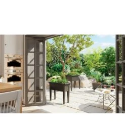 Artevasi 80cm Anthracite Venezia Grow Box Planter 7 Artevasi 80cm Anthracite Venezia Grow Box Planter -PlantCraft Sales Shop 5600442825183 3