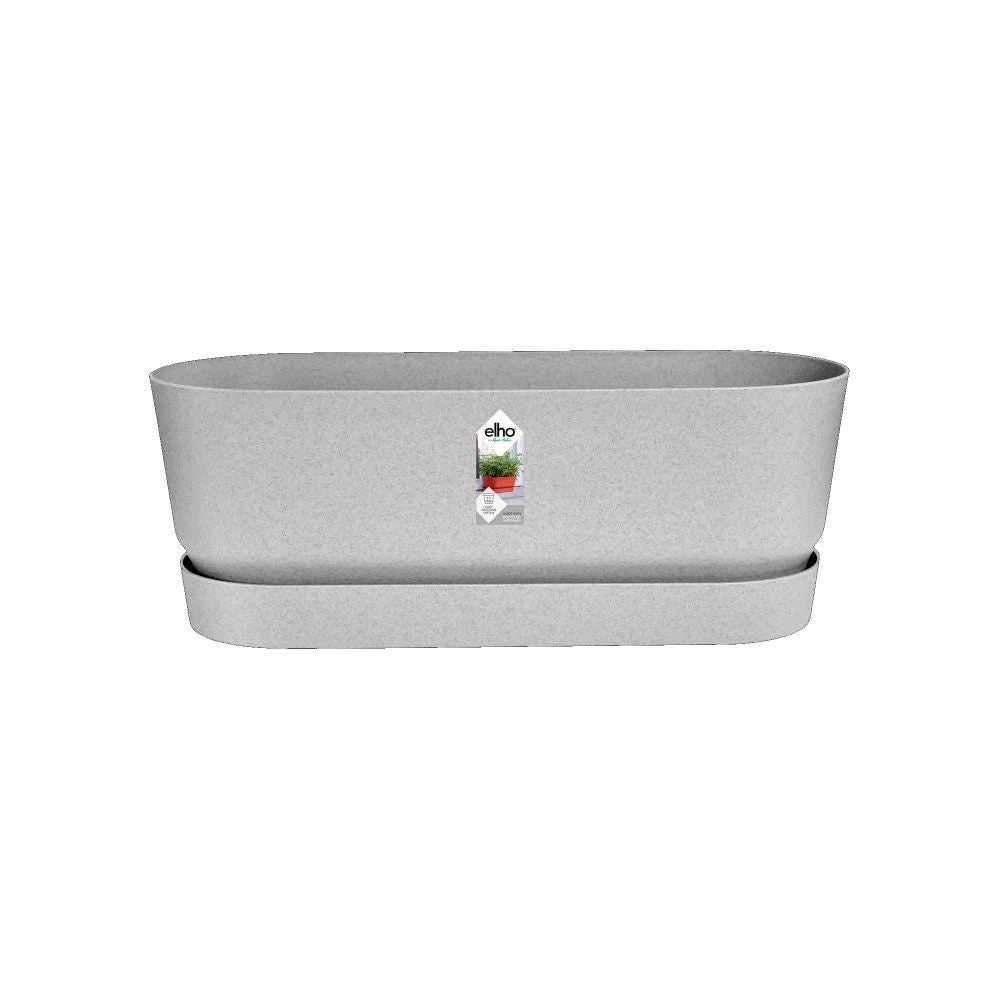 Elho 70cm Living Concrete Greenville Trough Long 3 Elho 70cm Living Concrete Greenville Trough Long